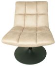 Yerevan Natural Fabric Swivel Chair