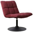 Yerevan Pink Chenille Fabric Swivel Chair