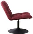 Yerevan Pink Chenille Fabric Swivel Chair