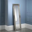 Palais Leaner Mirror - Rectangular - Pewter