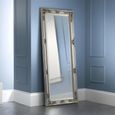 Palais Tall Leaner Mirror - Rectangular - Pewter