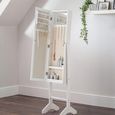 Prima Jewellery Mirror - 1 Door - White