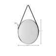 Opera Hanging Mirror - Round - Silver
