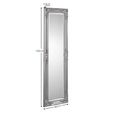 Palais Leaner Mirror - Rectangular - Pewter