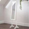 Prima Jewellery Mirror - 1 Door - White
