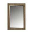 Ironville Brass Ribbed Rectangular Wall Mirror