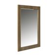 Ironville Brass Ribbed Rectangular Wall Mirror