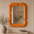 Ayla Wall Mirror - Orange - Metal - 80cm x 100cm