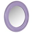 Blissey Wall Mirror - Round - Purple - Metal - 90cm x 4.5cm
