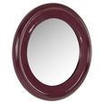 Eabel Wall Mirror - Round - Red - Metal - 90cm x 4.5cm