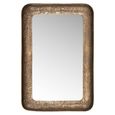 Loan Curved Wall Mirror - Antique Brass - Aluminium - 120cm x 80cm