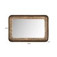 Loan Curved Wall Mirror - Antique Brass - Aluminium - 120cm x 80cm