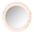 Oravelle Wall Mirror - with Lighting - Round - White - Resin and Metal - 60cm x 60cm