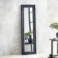 Palais Leaner Mirror - Antique Black - Wood - 40cm x 130cm