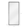 Avening Rectangular Wall Mirror 180x75cm Black