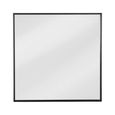 Avening Square Wall Mirror 90x90cm Black