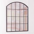 Window Mirror - Black Metal - 76cm x 91cm