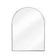 Charlcombe Arched Mirror 80x60cm Black