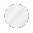 Cherington Round Wall Mirror 100cm Black