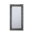 Clearance - Carved Louis Silver Leaner Rectangular Mirror - 89.5cm x 175.5cm - A216