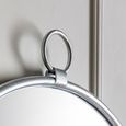 Clearance - Collins Silver Round Mirror - 61cm x 70cm - A209