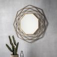 Clearance - Estella Gold Octagon Mirror - 91cm x 91cm - A203