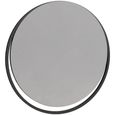 Clearance - Gillmore Space Federico Black Metal Frame Round Wall Mirror - 65cm x 65cm - FSS12616