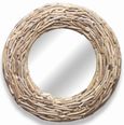 Driftwood Round Wall Mirror