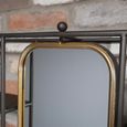 Wall Unit - Black Metal - with Mirror