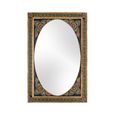 Galach - Black Painted Mango Wood - Wall Mirror