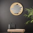 Wall Mirror - Round - Gold Metal - 70.5cm x 70.5cm