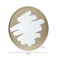 Wall Mirror - Round - Gold Metal - 70.5cm x 70.5cm