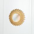 Sunflower Wall Mirror - Gold - Round - 48cm x 48cm