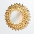 Sunflower Wall Mirror - Gold - Round - 48cm x 48cm