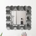 Wall Mirror - Square - Grey Metal - 76.2cm x 76.2cm