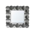 Wall Mirror - Square - Grey Metal - 76.2cm x 76.2cm
