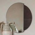 Belvedere Wall Mirror - Black - Round - 90cm x 90cm