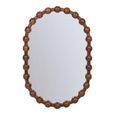 Carmel Wall Mirror - Carved Wooden - Oval