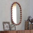 Carmel Wall Mirror - Carved Wooden - Oval