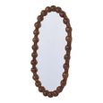 Carmel Wall Mirror - Carved Wooden - Oval