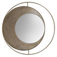 Concentric Wall Mirror - Gold Metal Circles - Aged - 100cm x 100cm