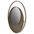 Concentric Wall Mirror - Gold Metal Circles - Aged - 100cm x 100cm