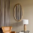 Hague Wall Mirror - Natural Wooden - Oval - 70cm x 119cm