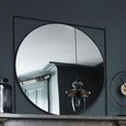 Isaac Wall Mirror - Black Metal - 97cm x 97cm