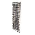 Lattice Wall Decor Mirror - Brass
