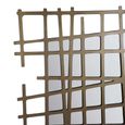 Lattice Wall Decor Mirror - Brass