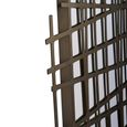 Lattice Wall Decor Mirror - Brass