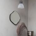 Organic Wall Mirror - Black Metal - Abstract - 59cm x 61cm