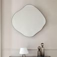 Organic Wall Mirror - Black Metal - Abstract - 97cm x 101cm