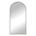 Madrid Mirror - Arch - Floor Standing - Black - 90cm x 180cm